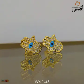 حلق ذهب عيار 18