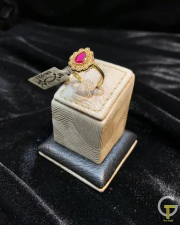 خاتم ذهب عيار 18 من كينج جولد King gold