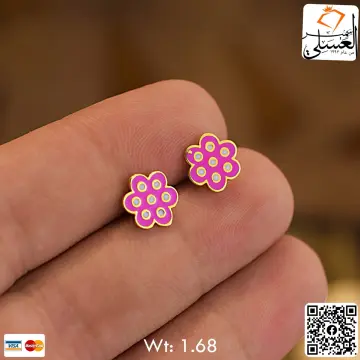 حلق ذهب عيار 18