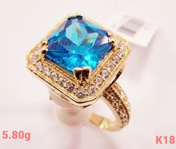 حلق ذهب عيار 18 من كينج جولد King gold