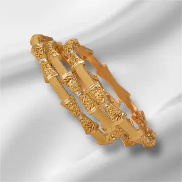 غويشه ذهب عيار 21 من اللؤلؤة El Loaloa