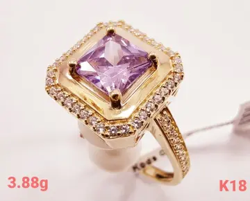 خاتم ذهب عيار 18 من كينج جولد King gold