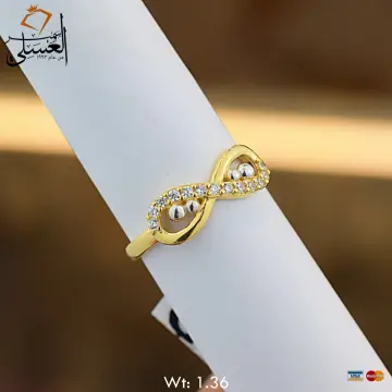 خاتم ذهب عيار 18 من كينج جولد King gold