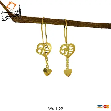 حلق ذهب عيار 21