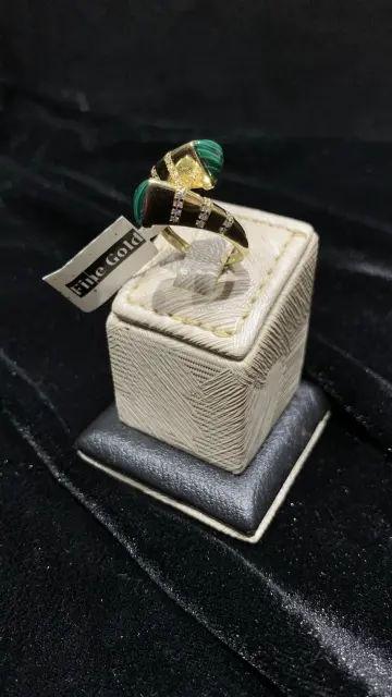 خاتم ذهب عيار 18 من فاين جولد Fine gold