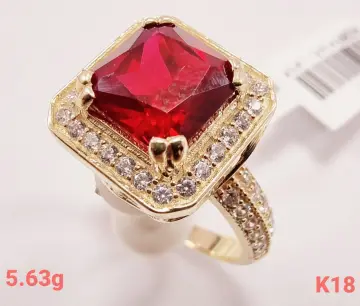 خاتم ذهب عيار 18 من كينج جولد King gold