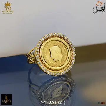 خاتم ذهب عيار 18 من سعودى