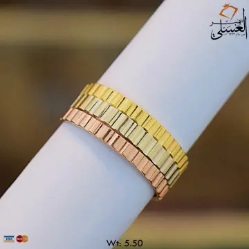 دبل زفاف ذهب عيار 18
