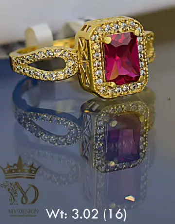 خاتم ذهب عيار 18 من free gold