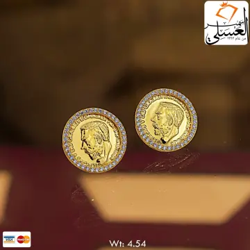 حلق ذهب عيار 18 من fayroz