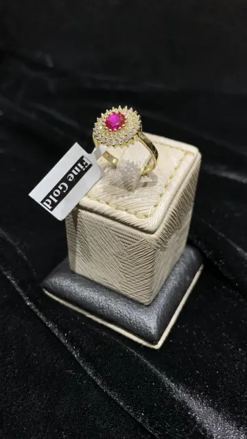 خاتم ذهب عيار 18 من فاين جولد Fine gold
