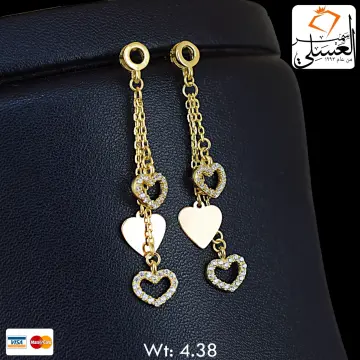 حلق ذهب عيار 18 من ايجيبت جولد Egypt gold