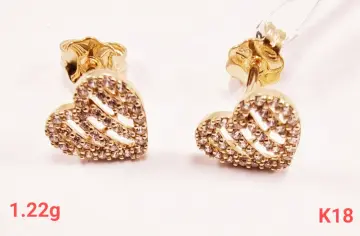 حلق ذهب عيار 18 من كينج جولد King gold