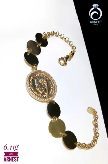 انسيال ذهب عيار 18 من كينج جولد King gold