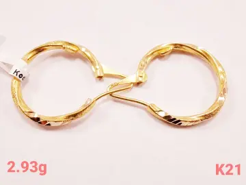 حلق ذهب عيار 21