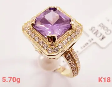 خاتم ذهب عيار 18 من كينج جولد King gold