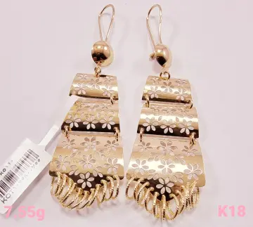حلق ذهب عيار 18