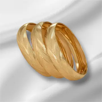 غويشه ذهب عيار 21 من اللؤلؤة El Loaloa