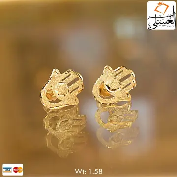 حلق ذهب عيار 18