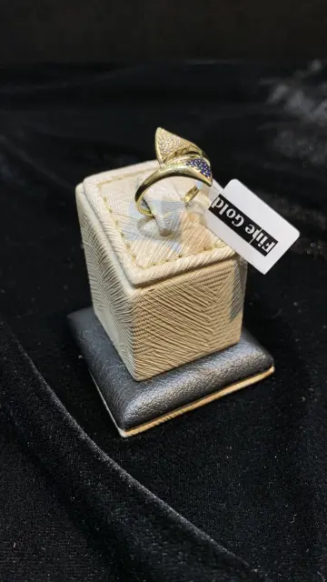خاتم ذهب عيار 18 من فاين جولد Fine gold
