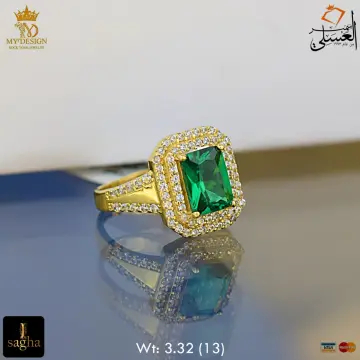 خاتم ذهب عيار 18 من فرى جولد free gold