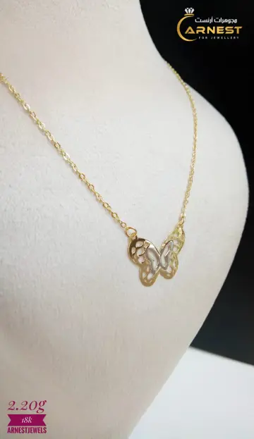 كوليه ذهب عيار 18 من كينج جولد King gold