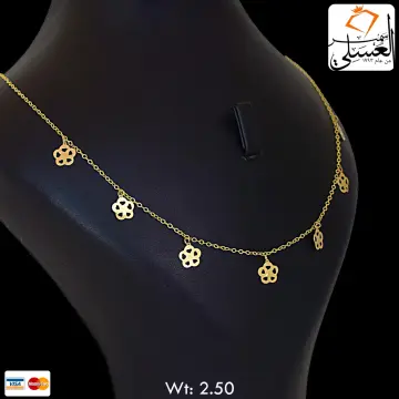كوليه ذهب عيار 18 من كرسيفا جولد