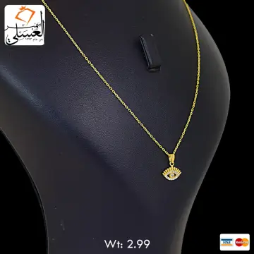 كوليه ذهب عيار 18 من خليجى