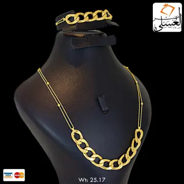نصف طقم ذهب عيار 18 من جيد جولد Gaied Gold