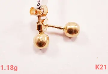 حلق ذهب عيار 21