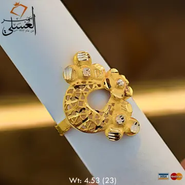 خاتم ذهب عيار 21