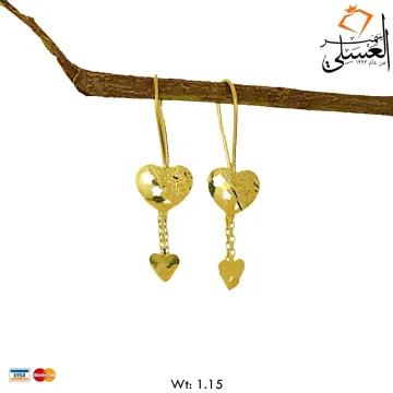 حلق ذهب عيار 21