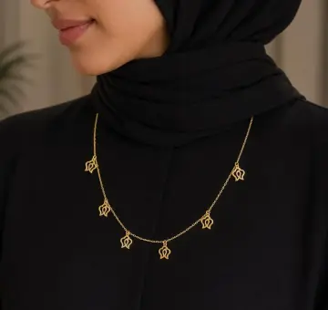 كوليه ذهب عيار 18 من egy