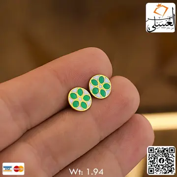 حلق ذهب عيار 18