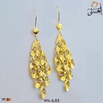 حلق ذهب عيار 18 من NA