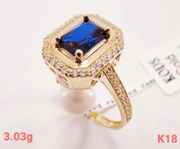 خاتم ذهب عيار 18 من كينج جولد King gold