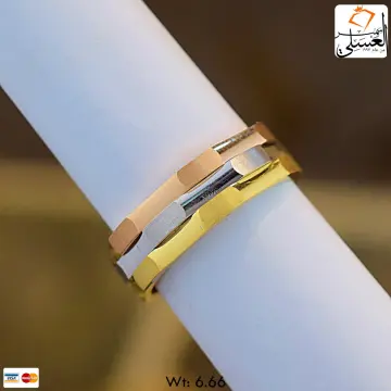 دبل زفاف ذهب عيار 18 من لازوردى Lazurde