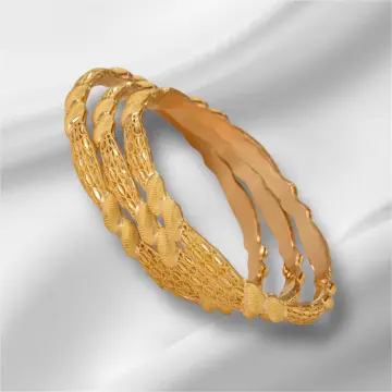 غويشه ذهب عيار 21 من اللؤلؤة El Loaloa