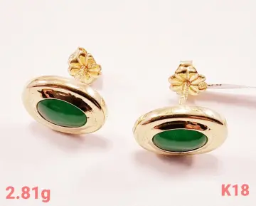 حلق ذهب عيار 18 من كينج جولد King gold