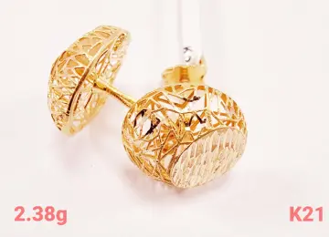 حلق ذهب عيار 21