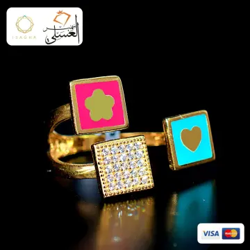 خاتم ذهب عيار 18 من ماستر جولد Master gold
