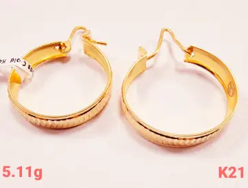 حلق ذهب عيار 21