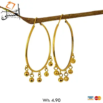 حلق ذهب عيار 18