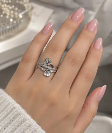 خاتم حريمى فضة عيار 925