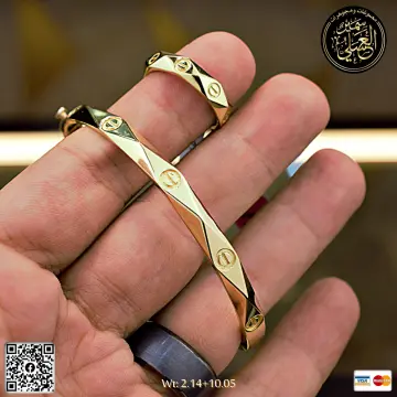 نصف طقم ذهب عيار 18 من DJM