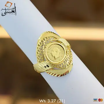 خاتم ذهب عيار 18 من سعودى