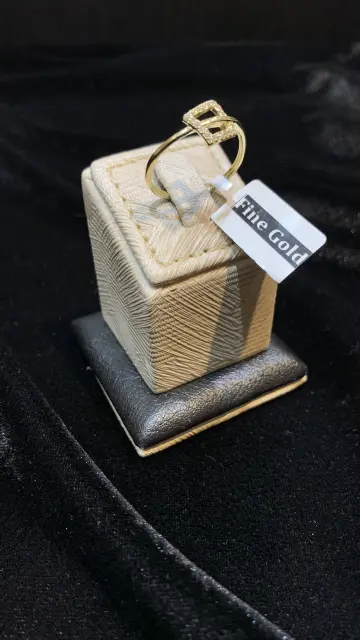 خاتم ذهب عيار 18 من فاين جولد Fine gold