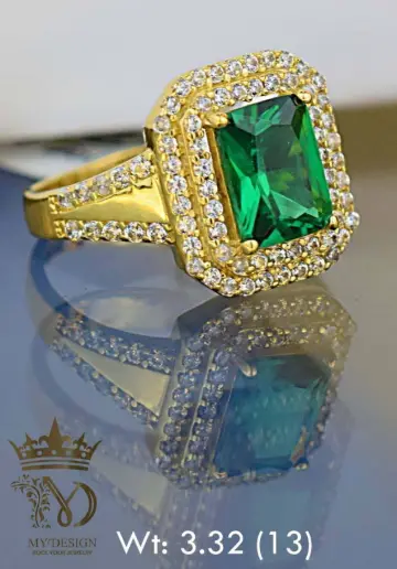 خاتم ذهب عيار 18 من كينج جولد King gold