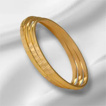 غويشه ذهب عيار 21 من اللؤلؤة El Loaloa