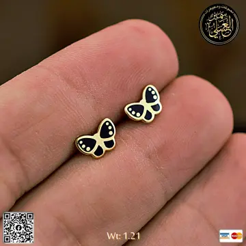 حلق ذهب عيار 18 من DJM